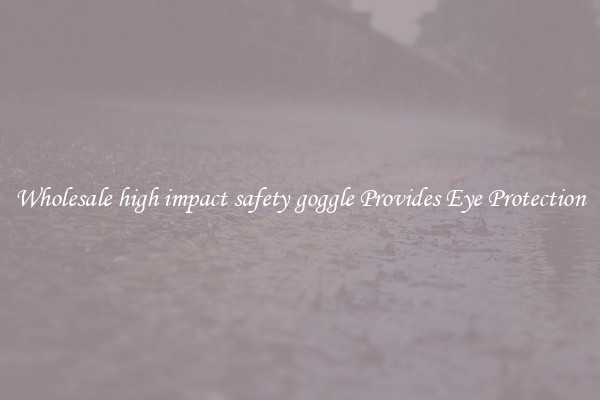 Wholesale high impact safety goggle Provides Eye Protection