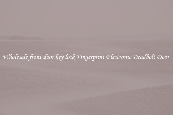 Wholesale front door key lock Fingerprint Electronic Deadbolt Door 