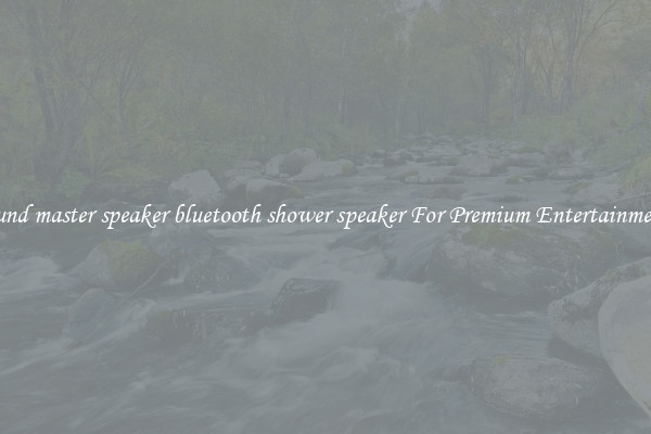 sound master speaker bluetooth shower speaker For Premium Entertainment 