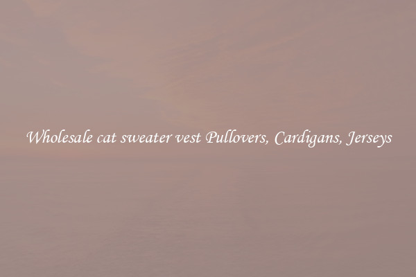 Wholesale cat sweater vest Pullovers, Cardigans, Jerseys