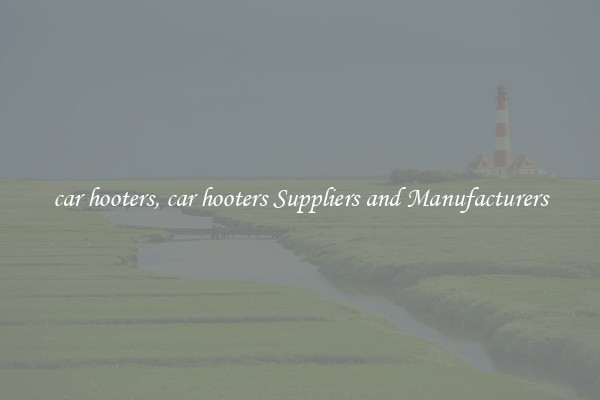 car hooters, car hooters Suppliers and Manufacturers