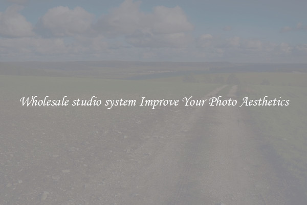 Wholesale studio system Improve Your Photo Aesthetics