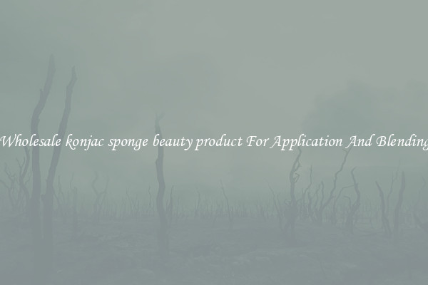 Wholesale konjac sponge beauty product For Application And Blending