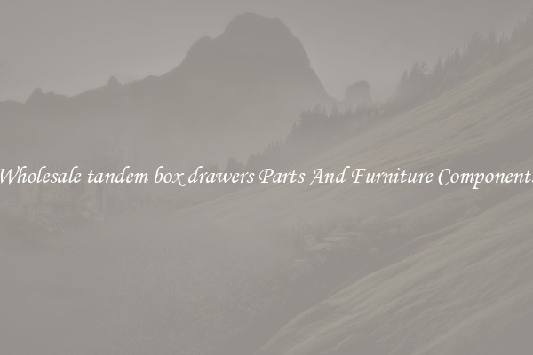Wholesale tandem box drawers Parts And Furniture Components