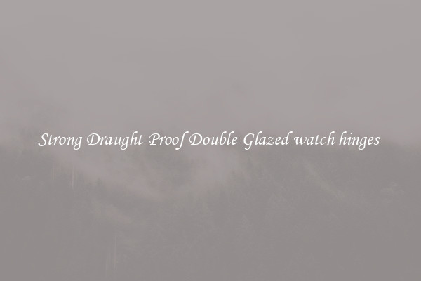 Strong Draught-Proof Double-Glazed watch hinges 