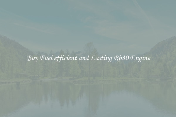 Buy Fuel efficient and Lasting Rb30 Engine