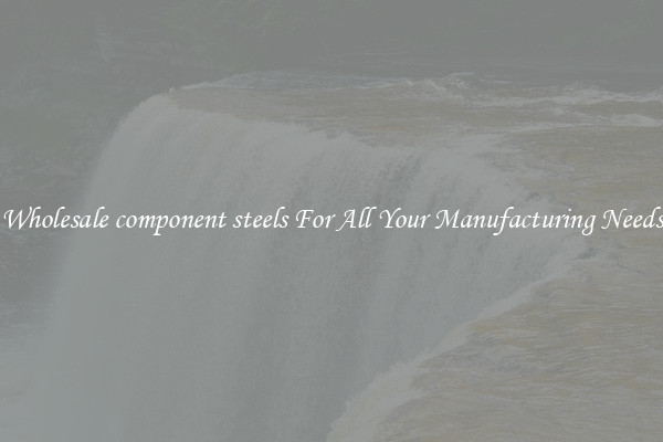 Wholesale component steels For All Your Manufacturing Needs