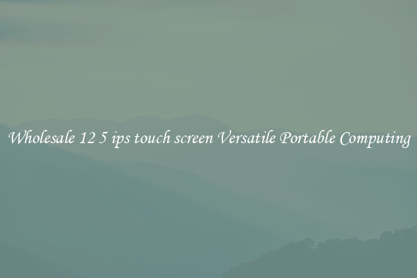 Wholesale 12 5 ips touch screen Versatile Portable Computing