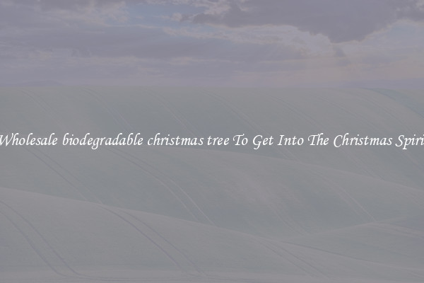 Wholesale biodegradable christmas tree To Get Into The Christmas Spirit