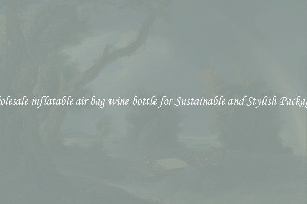 Wholesale inflatable air bag wine bottle for Sustainable and Stylish Packaging