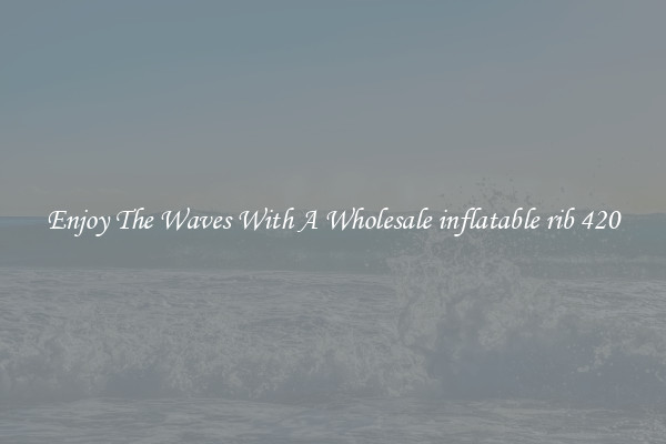 Enjoy The Waves With A Wholesale inflatable rib 420